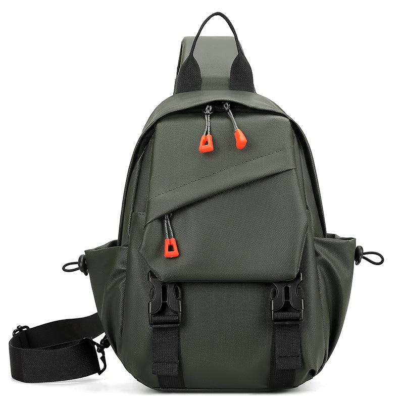 Cross-border fashion breast bag men's trend multi-functional casual shoulder bag large capacity cycling sports lightweight messenger bag