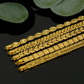 Women's leaf-shaped teardrop heart-shaped snap bracelet, geometric design bracelet, imitation gold plated 24k gold bracelet