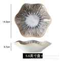 Japanese styleaccessible luxury dipping dish seasoning dish ceramic bone spitting dish small dish sauce and vinegar plate seasoning dish for home cold dish dish