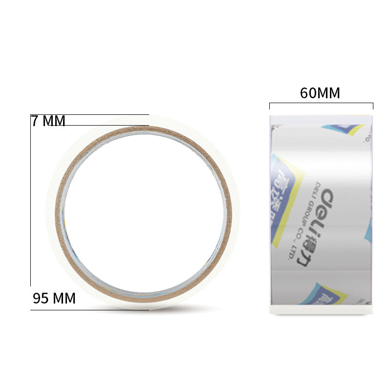 Deli 30367 scotch tape 6cm wide packing tape large roll large student sealing tape sealing tape