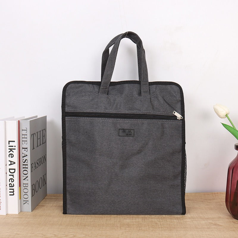 Oxford cloth handheld document bag a4 briefcase pilot handheld briefcase thickened waterproof conference bag information bag