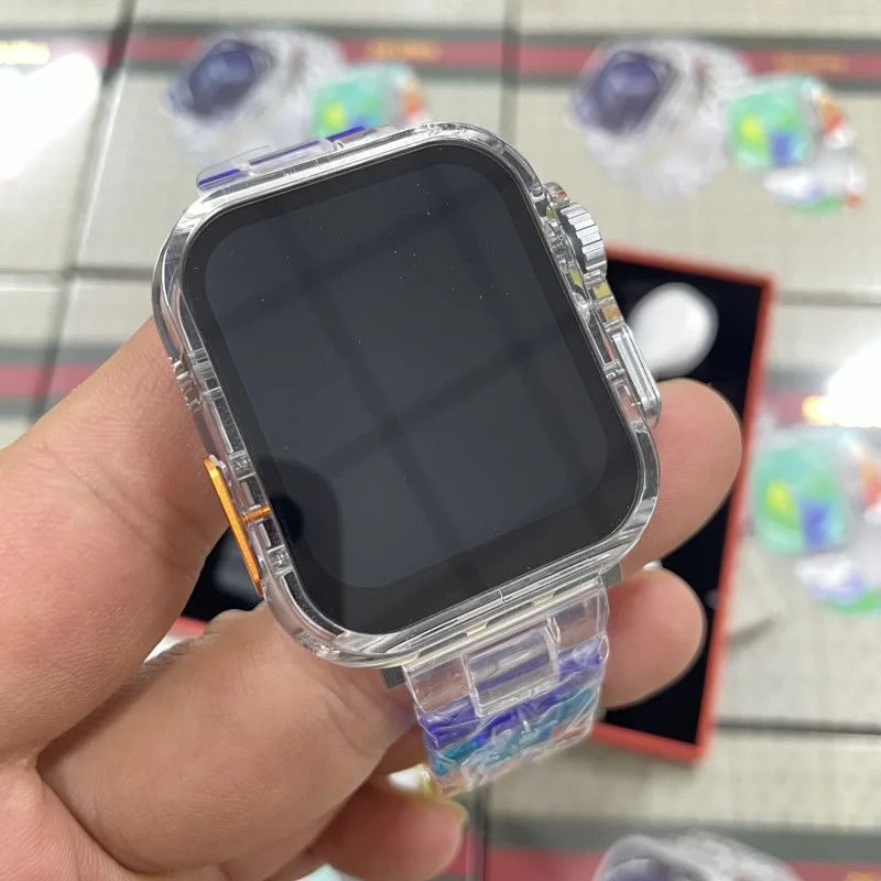 Smartwatch s9 ultra: bluetooth connectivity for calls, messaging, payment codes, heart rate monitoring, and blood oxygen level tracking