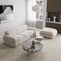 Modern medieval style accessible luxury fabric sofa for large and small apartments nordic living room single three-person steel tooth designer retro