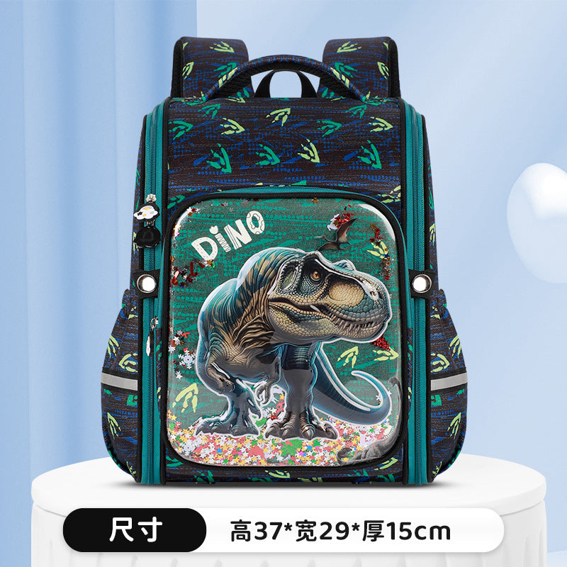 New arrival primary school student schoolbag for men and women all-in-one double-layer hard shell spine protection and burden reduction schoolbag