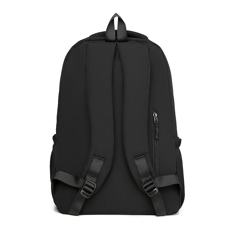 Cross-border fashion large-capacity couple backpack, simple commuter travel backpack, versatile trend high school student schoolbag