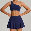 Fashionnew arrival tennis skirt suit women's badminton running yoga short skirt suitfashion tape fitness sports skirt pants