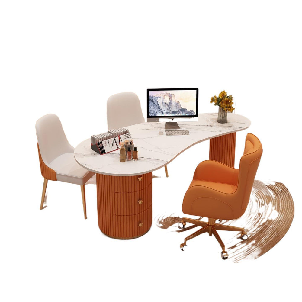 Beauty salon light luxury medical aesthetics consultation table meeting room office desktop examination table minimalist modern desk computer desk combination