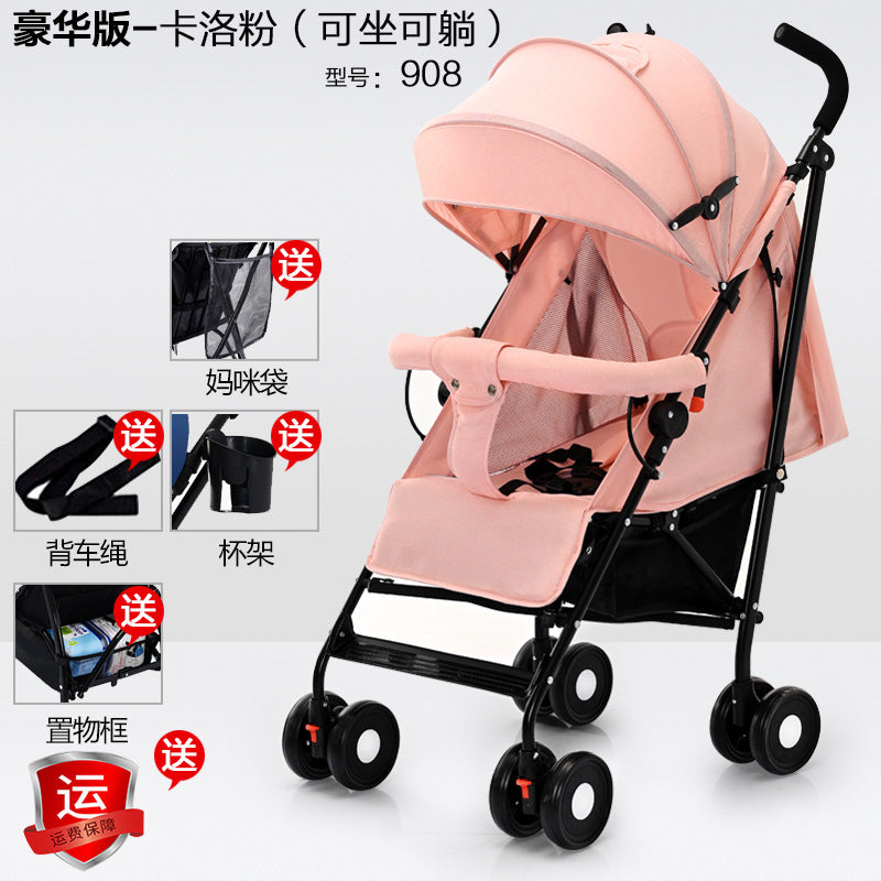 Wholesale baby strollers, umbrella strollers, sit and lie down, lightweight, foldablekids baby umbrella handle stroller, bb stroller, dropshipping