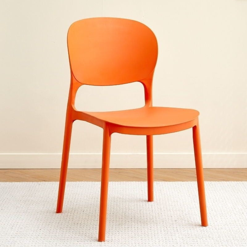 Plastic chair thickened backrest dining chair dining table for homeaccessible luxuryclassy sense negotiation stool stackable catering commercial