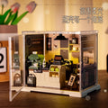 Diy bedroom milk tea shop kitchen building blocks - 3d handmade architectural model combination house toy for girls