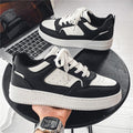 Men's spring white sneakers 2026: breathable, trendy korean style chunky sole sneakers - versatile student athletic casual shoes