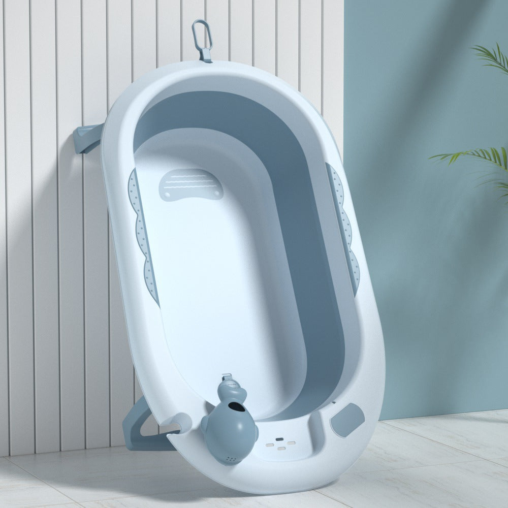 Wholesale baby folding bathtubs - universal newborn support, soaking bucket, home use, kids' bath tub, baby bath basin