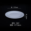 Melamine dinnerware white imitation porcelain premium round plate flat plate plastic dish commercial round plate customization