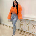 Zhongsi chuang cross-border e-commerce: european and american women's clothing - sexy faux fur short coat