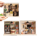 Diy bedroom milk tea shop kitchen building blocks - 3d handmade architectural model combination house toy for girls