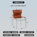 Brown saddle leather - companion chair