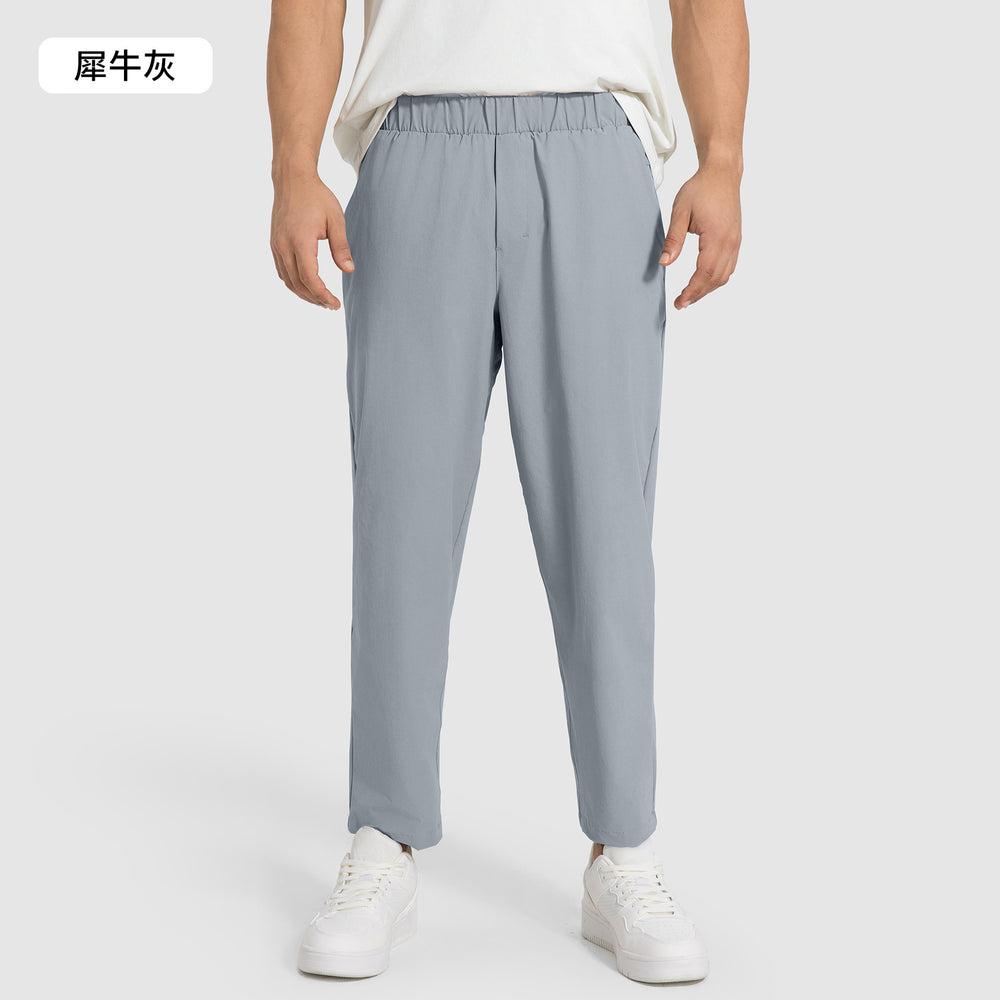 New men's straight-leg casual pants - spring/summer collection. relaxed fit, versatile, lightweight, quick-drying, ideal for running and sports. style: dmk004