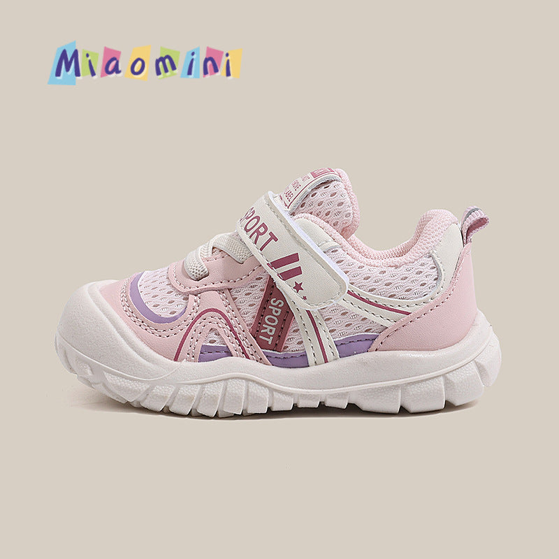 Baby first walker shoes  spring/autumn breathable mesh shoes girls' sneakers soft sole boys' infant casual shoes 1-3 years old