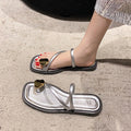 French-inspired, niche design thong sandals for women, perfect for summer wear. new arrival, ethereal and breezy, ideal for vacation