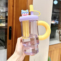 Sippy cup ice cup teapot summer large capacity water cup female high temperature resistant high appearance plastic cup cup with suction