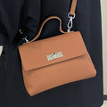Genuine leather women's bag - new spring 2025 fashion: stylish crossbody, minimalist commuter bag, trendy korean style, real leather shoulder bag