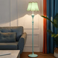American retro tray floor lamp with coffee table - living room, bedroom - tmall genie voice control, smart remote control, standing table lamp