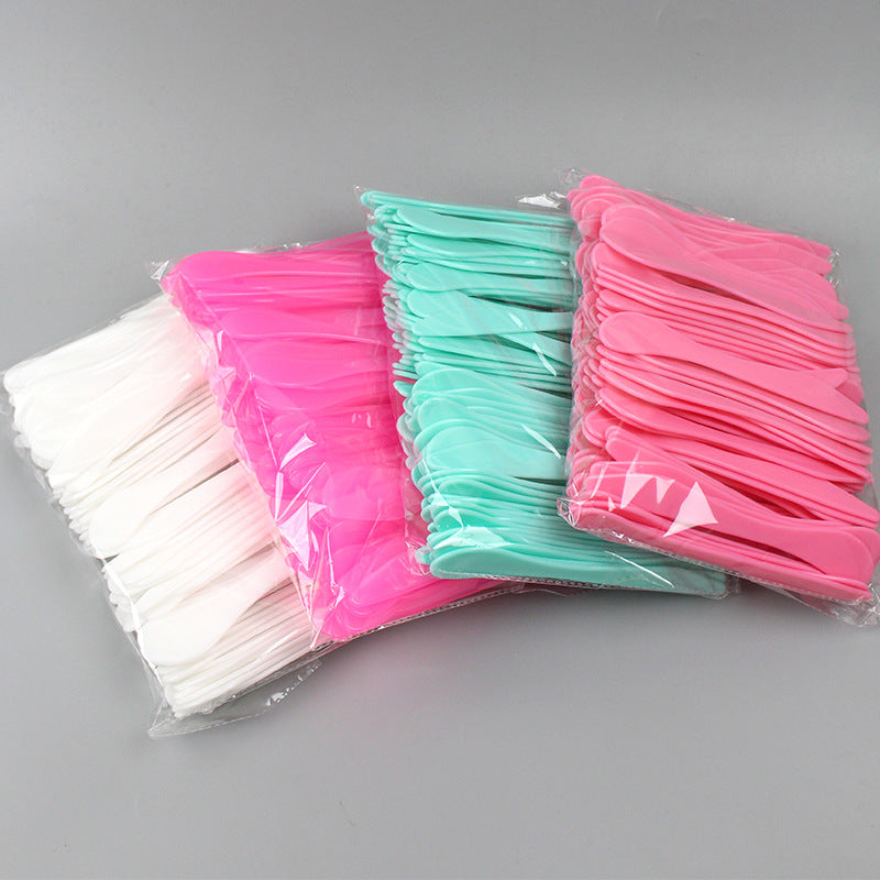 Medium-sized facial mask spatula, plastic mixing stick, applicator, mask spreader, beauty diy mask tool, 16cm total length
