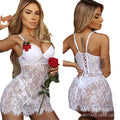 【direct from the source】lingerie set: irresistibly seductive sexy lace homecoming babydoll two-piece