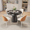 European-style high-end microcrystalline stone slab tabletop commercial negotiation table and chair combination for home restaurant table popular instagram style