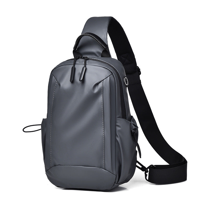 Cross-border fashion men's breast bag fashion casual shoulder messenger bag large capacity men's oblique backpack sports trend direct sales