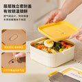 304 stainless steel insulated lunch box - microwaveable, divided compartment bento box for office workers