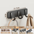 No-drill adhesive clothes hangers, wall-mounted hooks, self-adhesive hooks for entryways, bathroom damage-free hooks