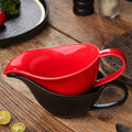 European style ceramic sauce boat western food steak juice bucket cup teppanyaki black pepper tomato juice ceramic handle cup seasoning