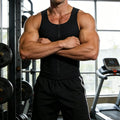 European and american export men's sports sweat-inducing shaping tank top - body shaper, tight-fitting men's fitness vest