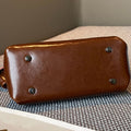 genuine leather women's bag crossbody bag fashioneasiest for match small bag cowhide shoulder bag girls classy sense oil wax leather bag