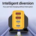 Mecha-style phone charger, 3-usb + pd multi-port charger head, 1200w, compatible with apple and android phones