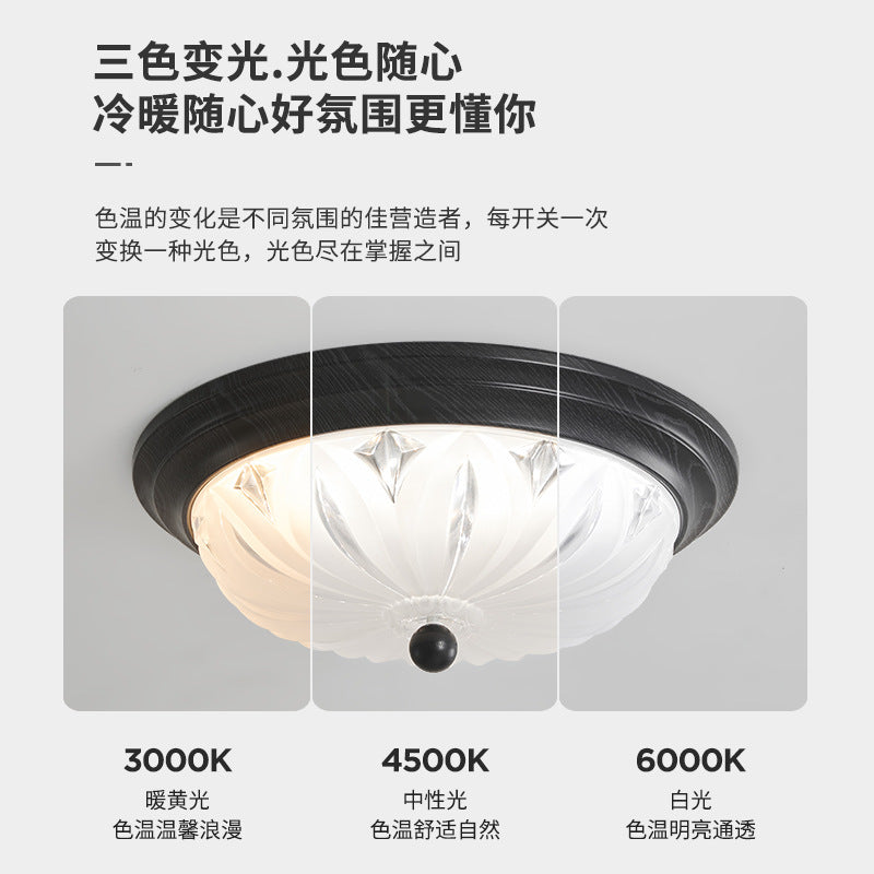 American rural ceiling light balcony aisle light entrance corridor entrance light simple pastoral wrought iron led ceiling light