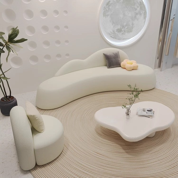 Accessible luxury cream cloud coffee table living room for home  new arrivalcasual modern small apartment normcore tea table tea table