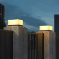Outdoor solar post cap lights, courtyard lights, new chinese style marble wall lights, waterproof pillar lights, villa gate pillar lights