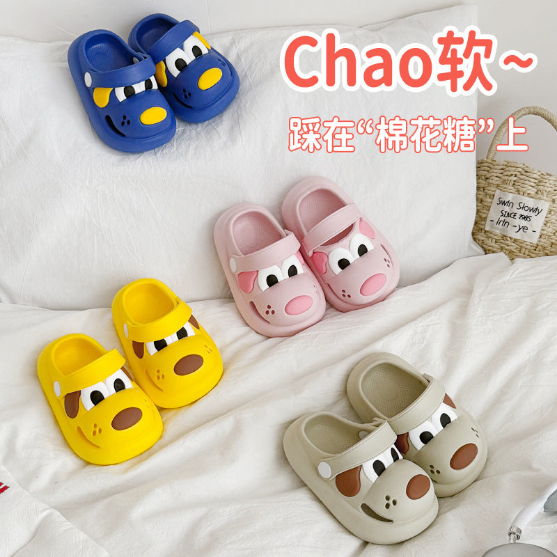 Baby clogs indoor waterproof anti-collision closed-toe kids slippers summer boys girls toddlers infant sandals