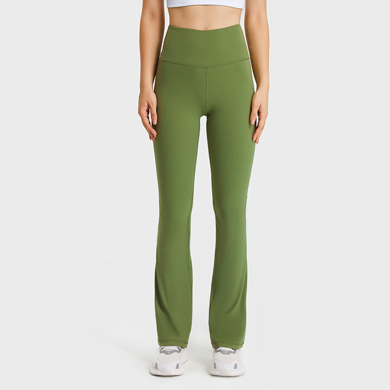 Millennial new slimming booty-lifting flare yoga pants - high-stretch, barely-there feel, versatile fashionable workout leggings for women dl204