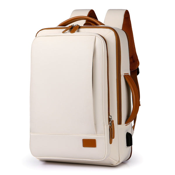 Multifunctional commuter backpack Men's new USB charging laptop bag Layered storage Commuter travel backpack