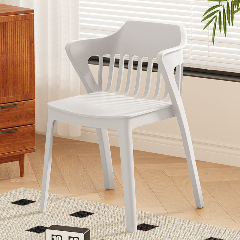 Wholesale engineering backrest stool thickenedfor home plastic chair stackable dining chair spare commercial casual armchair