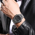 European and american hip-hop style fashion diamond watch for men and women, square large gold watch, trendy steel band quartz watch