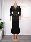 Aliexpress elegant women's dress fashion cross-border foreign trade african new arrivalplus sizedress