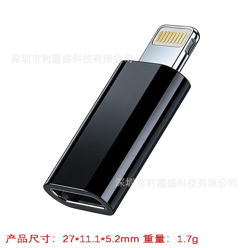 Type-c to lightning adapter for iphone 15 charging, android v8 data, micro usb conversion