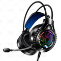Silver sculpt q7 over-ear wired gaming headset with rgb lighting, 7.1 surround sound, usb connectivity - private label design for cross-border e-commerce (amazon compatible)
