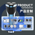 Floating triple-blade electric shaver, fully washable, usb quick charge, men's razor, cross-border wholesale