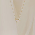 foreign trade jewelry single-layer double-layer golden cross chain zircon crystal glass pendant women's necklace wholesale