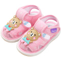 Baby cloth sandals for boys, summer, 0-1-2-3 years old, infant soft-soled squeaky shoes, baby girl's first walking shoes, baby shoes